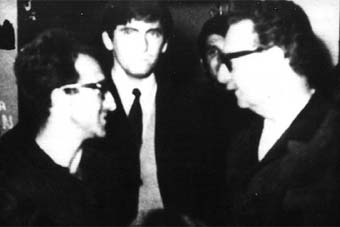 Antoni Llidó, a l'esquerra, amb Salvador Allende (dreta).